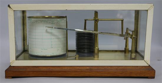 An Air Ministry barograph H.17cm W.34cm D.17cm